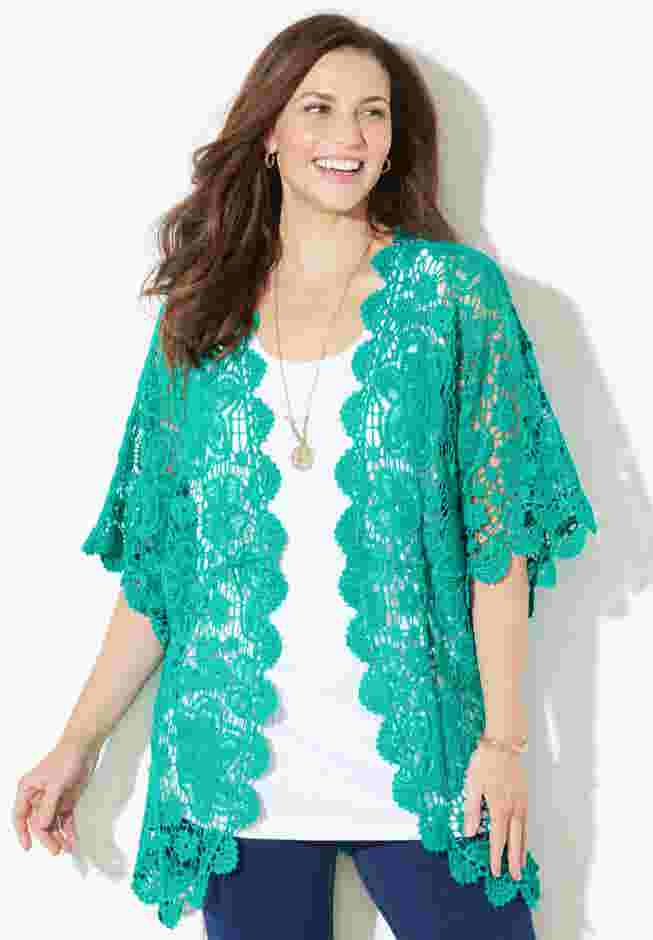Graceful Crochet Kimono image number 0