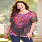 Poncho Duet Blouse image number null