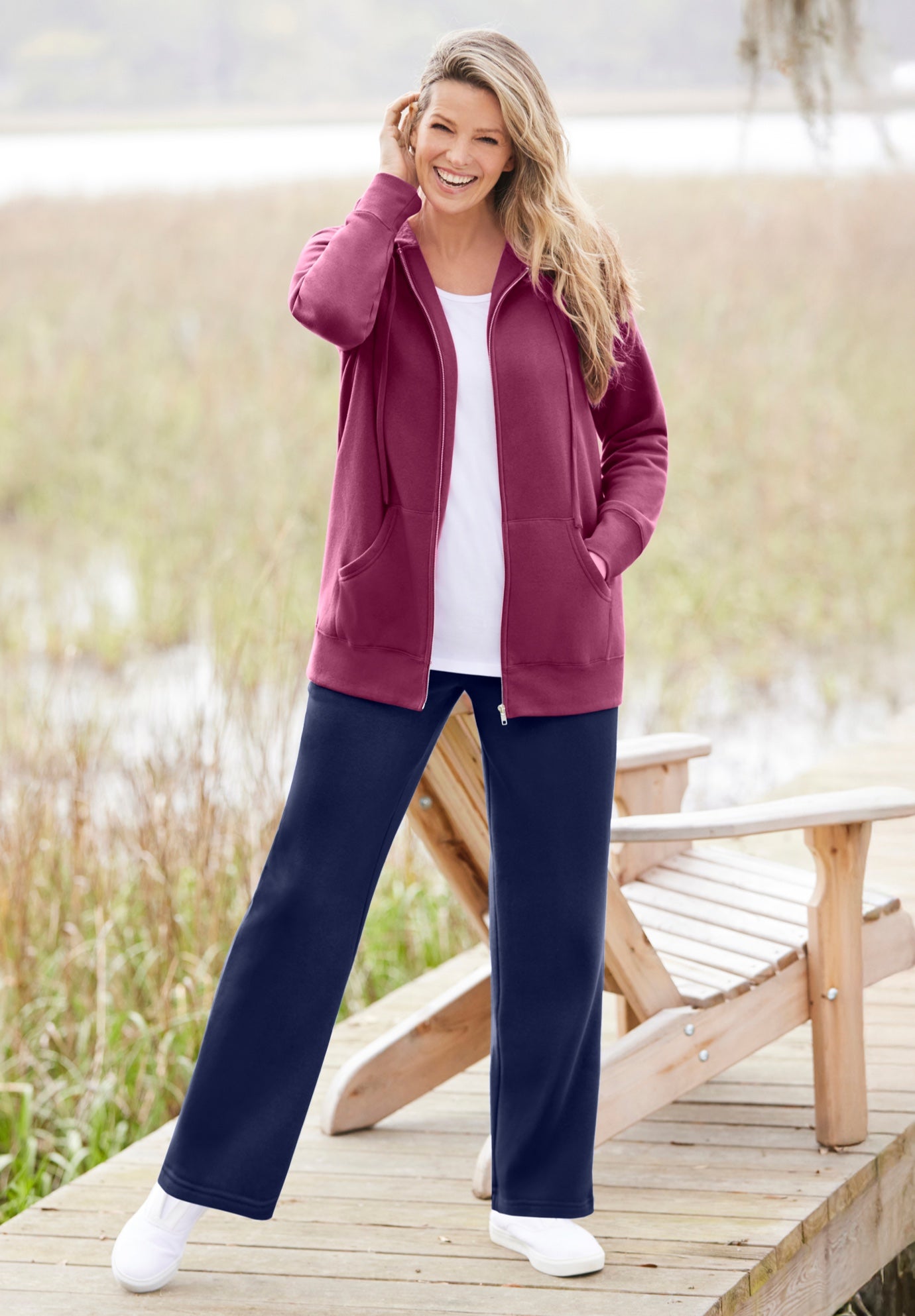 Better-Fleece Pull-On Drawstring Sweatpants image number 4