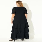 Tiered Chiffon Maxi Dress image number null