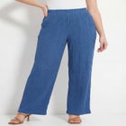 AnyWear Textured Wide Leg Pant image number null