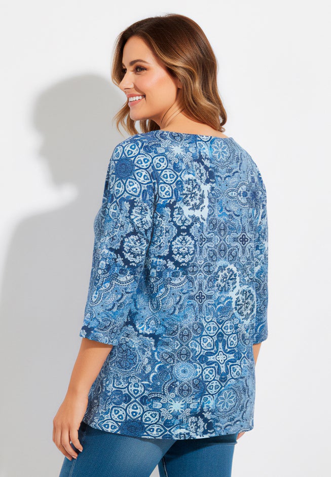 Ultra-Soft Square-Neck Tee image number 2