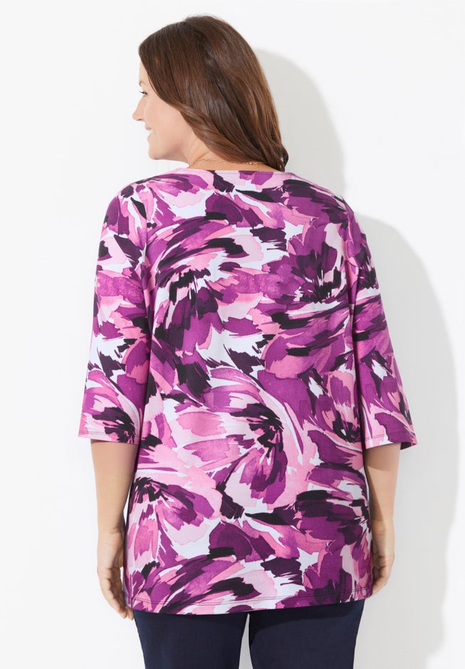 Ultra-Soft Square-Neck Tee image number 1