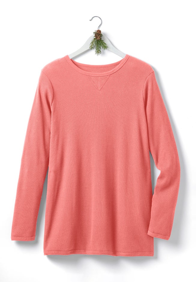 Ultra Soft Waffle Thermal Sweatshirt image number 2