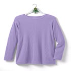 Long-Sleeve Crewneck Soft Waffle Knit Thermal Shirt image number 4