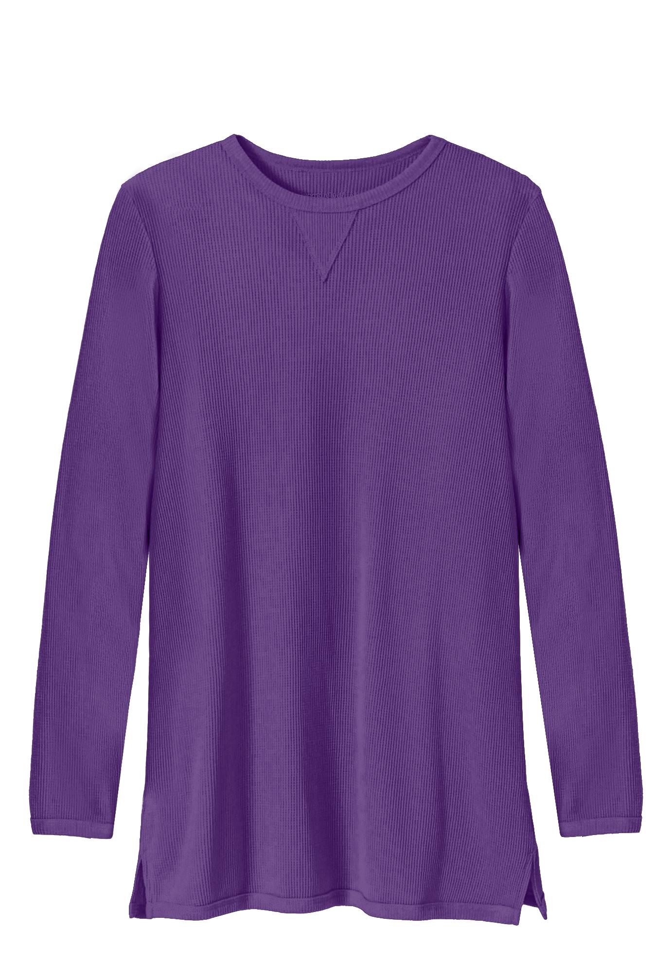 Ultra Soft Waffle Thermal Sweatshirt image number 2