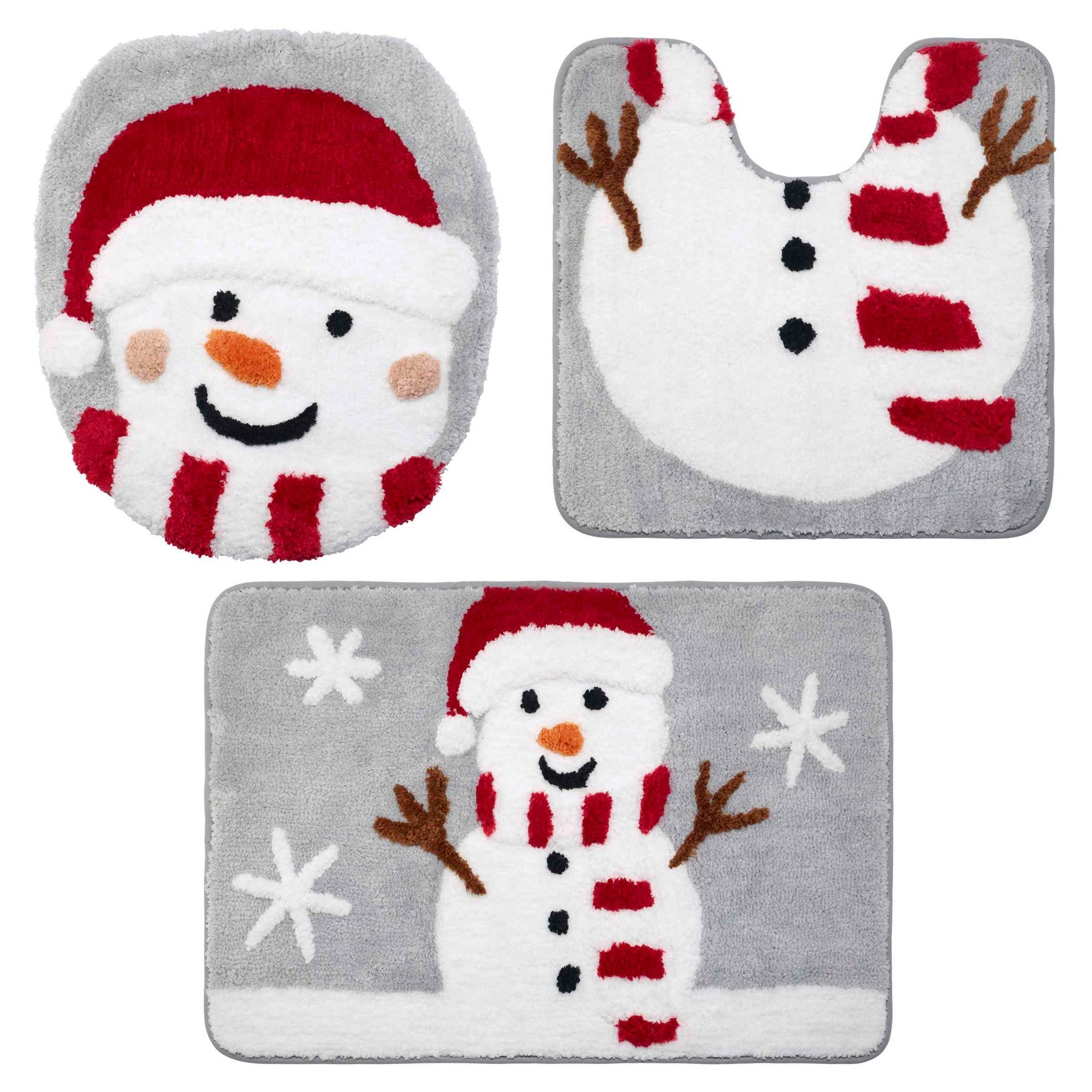 Holiday 3-PC Bath Mat Set image number 0