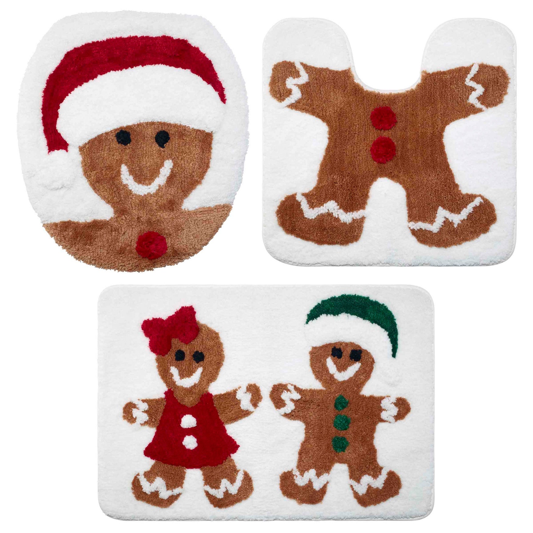 Holiday 3-PC Bath Mat Set image number 0