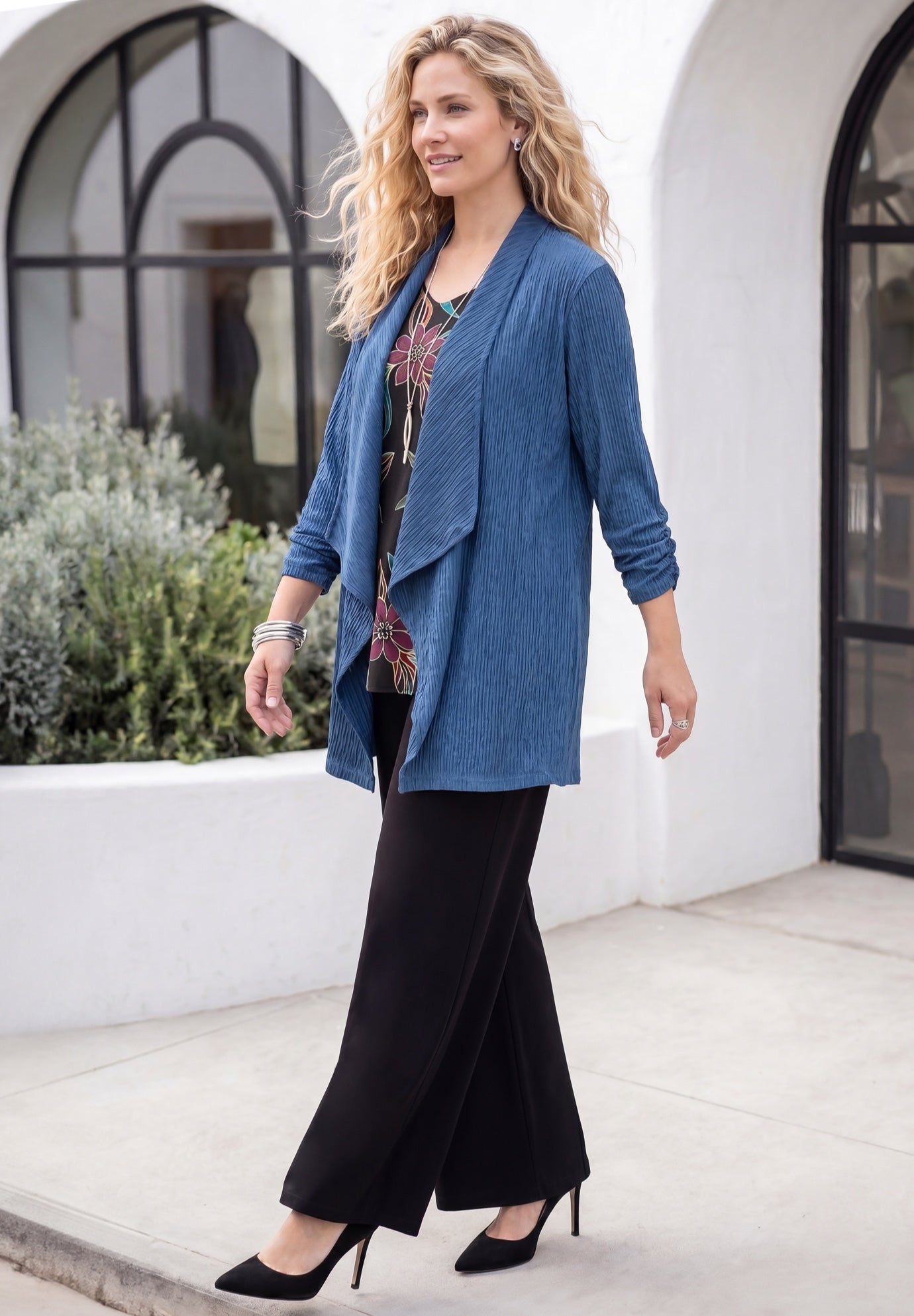 AnyWear Textured Cascade Jacket image number 2