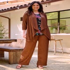 AnyWear Textured Wide Leg Pant image number null