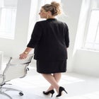 Right Fit &trade; Curvy Collarless Blazer image number null