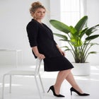 Right Fit &trade; Curvy Collarless Blazer image number null