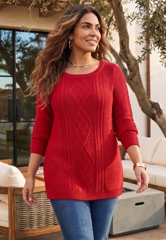 Cashmiracle&trade; Cable Sweater