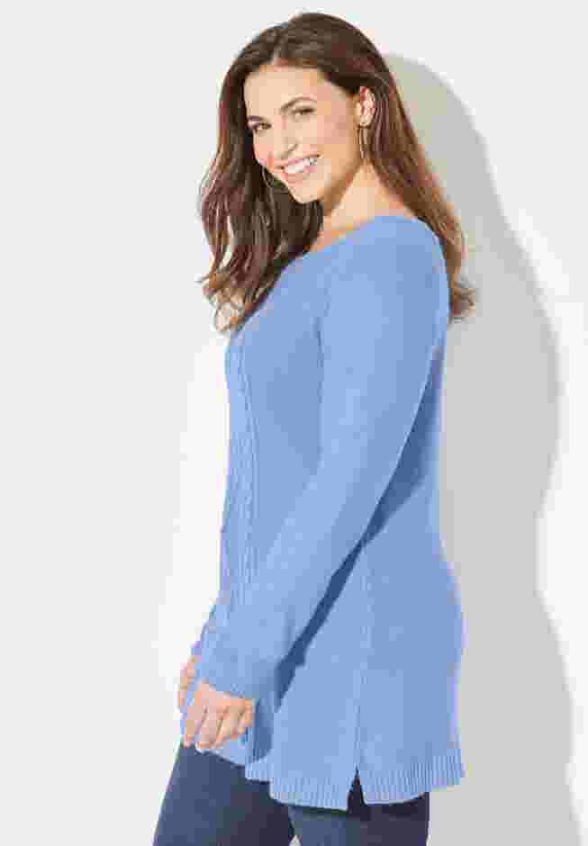 Cashmiracle™ Cable Sweater image number 2
