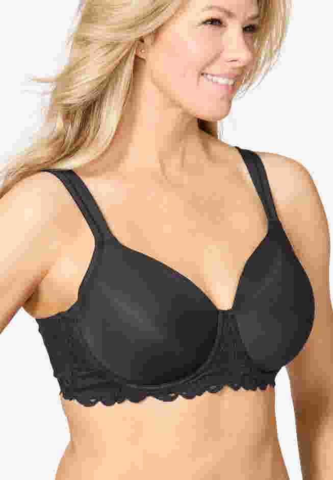 Leading Lady® The Chloe Lace Band Molded Underwire T-Shirt Bra image number 3
