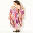 Open-Shoulder Chiffon Dress image number null