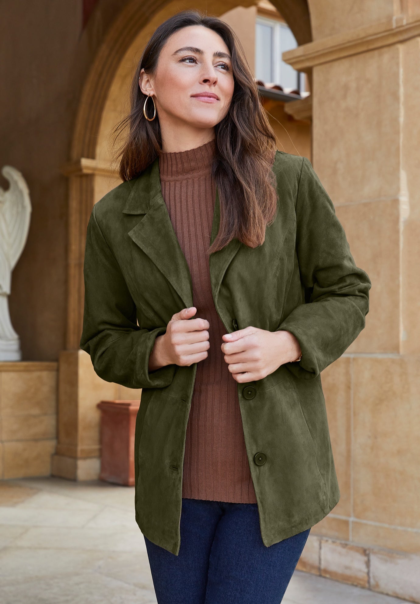 Suede Blazer image number 0