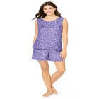 2-Piece Sleeveless Tee and Shorts PJ Set image number null