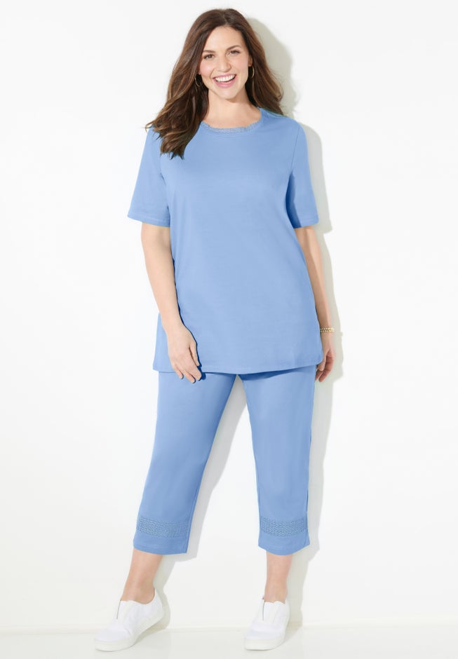 Suprema® Crochet Trim Scoopneck image number 4