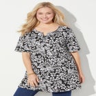 Easy Fit Notch-Neck Tee image number null