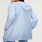 French Terry Long Zip Front Hoodie image number null