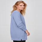 V-Neck Button-Front 100% Cotton Boyfriend Cardigan image number null