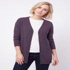 V-Neck Button-Front 100% Cotton Boyfriend Cardigan image number 0