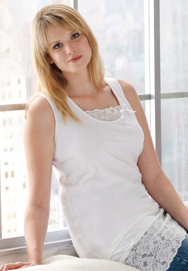 Lace Hem Tunic Tank image number 1