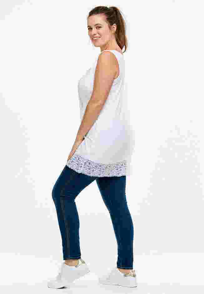 Lace Hem Tunic Tank image number 2