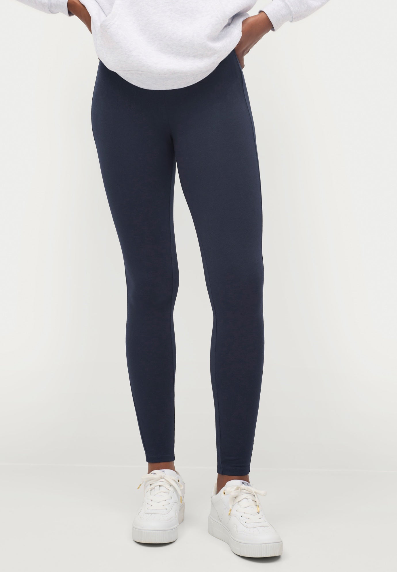 Cotton Spandex Full Length Leggings image number 0