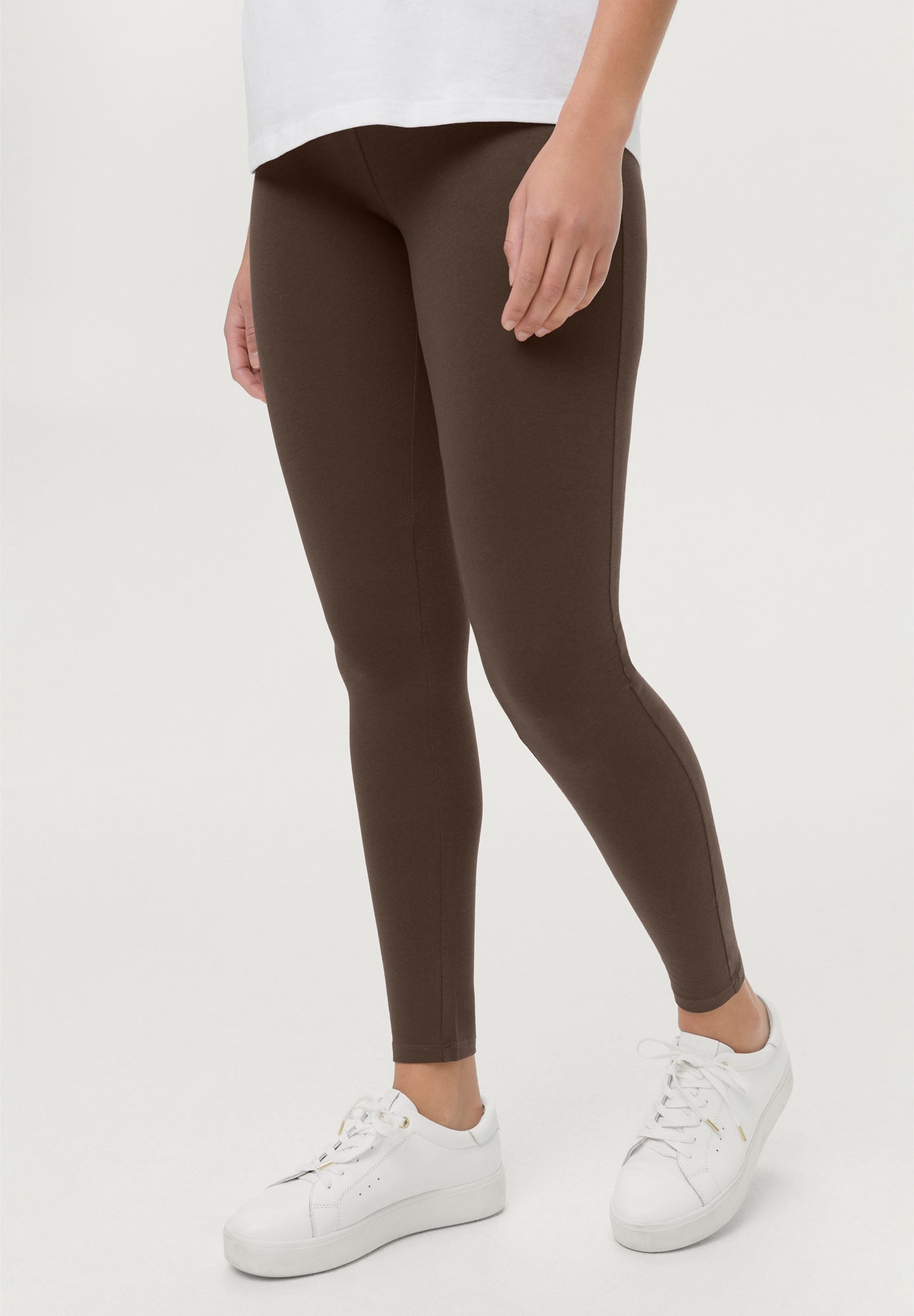 Cotton Spandex Full Length Leggings image number 0