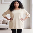 French Terry Zip Pocket Tunic image number null