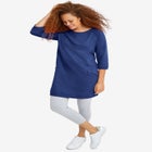 French Terry Zip Pocket Tunic image number null