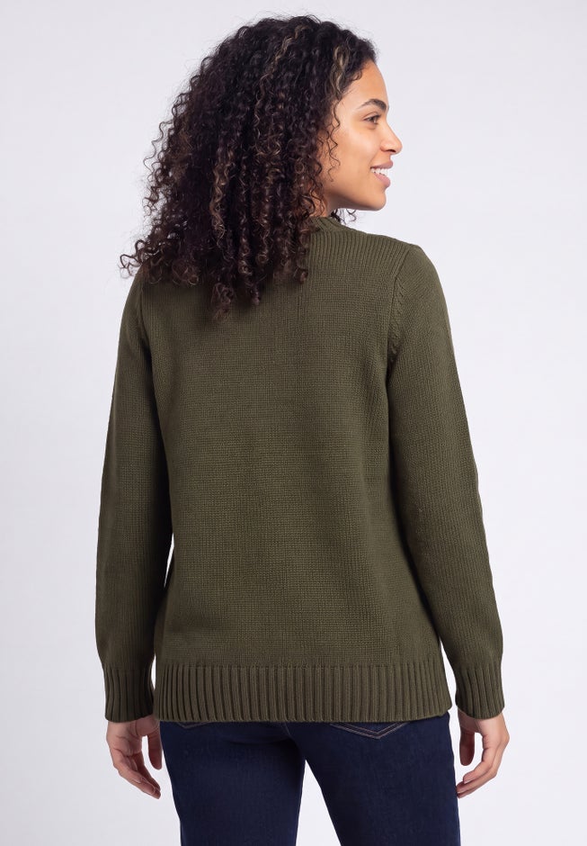 Button Y-neck Sweater image number 1