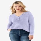 Button Y-neck Sweater image number null