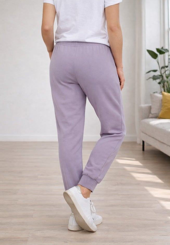 French Terry Drawstring Elastic Waistband Jogger image number 1