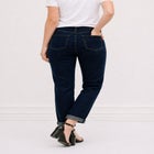 Mid-Rise Stretch 5-Pocket Relaxed Fit Boyfriend Jeans image number null