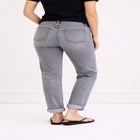 Mid-Rise Stretch 5-Pocket Relaxed Fit Boyfriend Jeans image number null