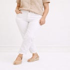 Mid-Rise Stretch 5-Pocket Relaxed Fit Boyfriend Jeans image number null
