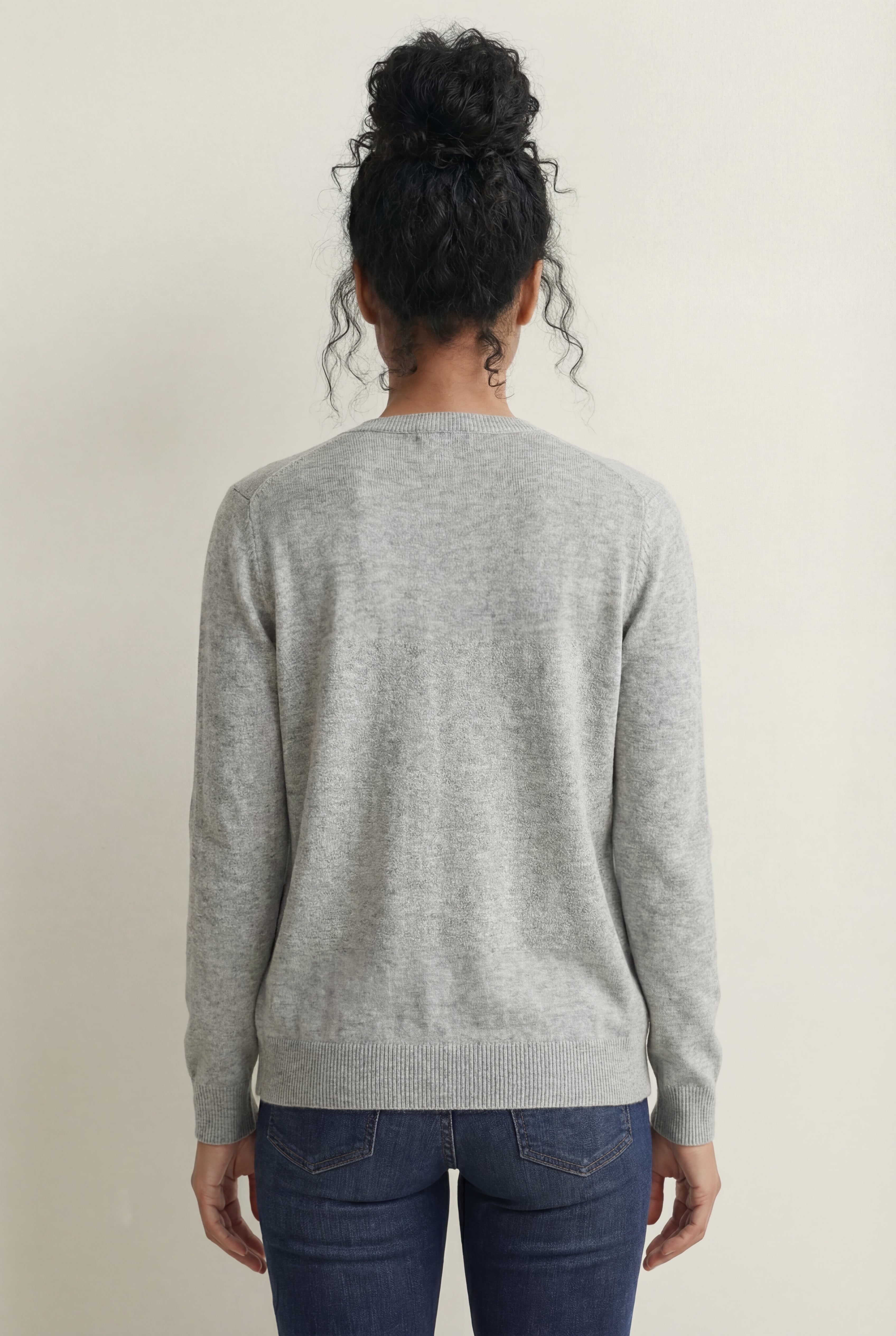 V-Neck Button Front 100% Cotton Everyday Cardigan image number 1