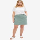 Mid-Rise Stretch Cotton Chino Skort image number null