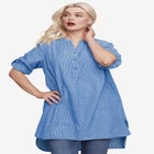 Breezy Cotton Henley Tunic image number null