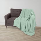 HGTV Butter Sherpa Faux Fur Throw image number null