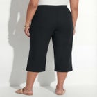 Pull-On Sateen Capri image number null