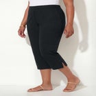 Pull-On Sateen Capri image number null