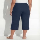 Pull-On Sateen Capri image number null