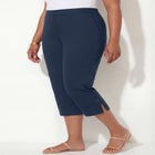 Pull-On Sateen Capri image number null