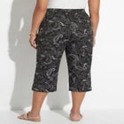 Pull-On Sateen Capri image number null