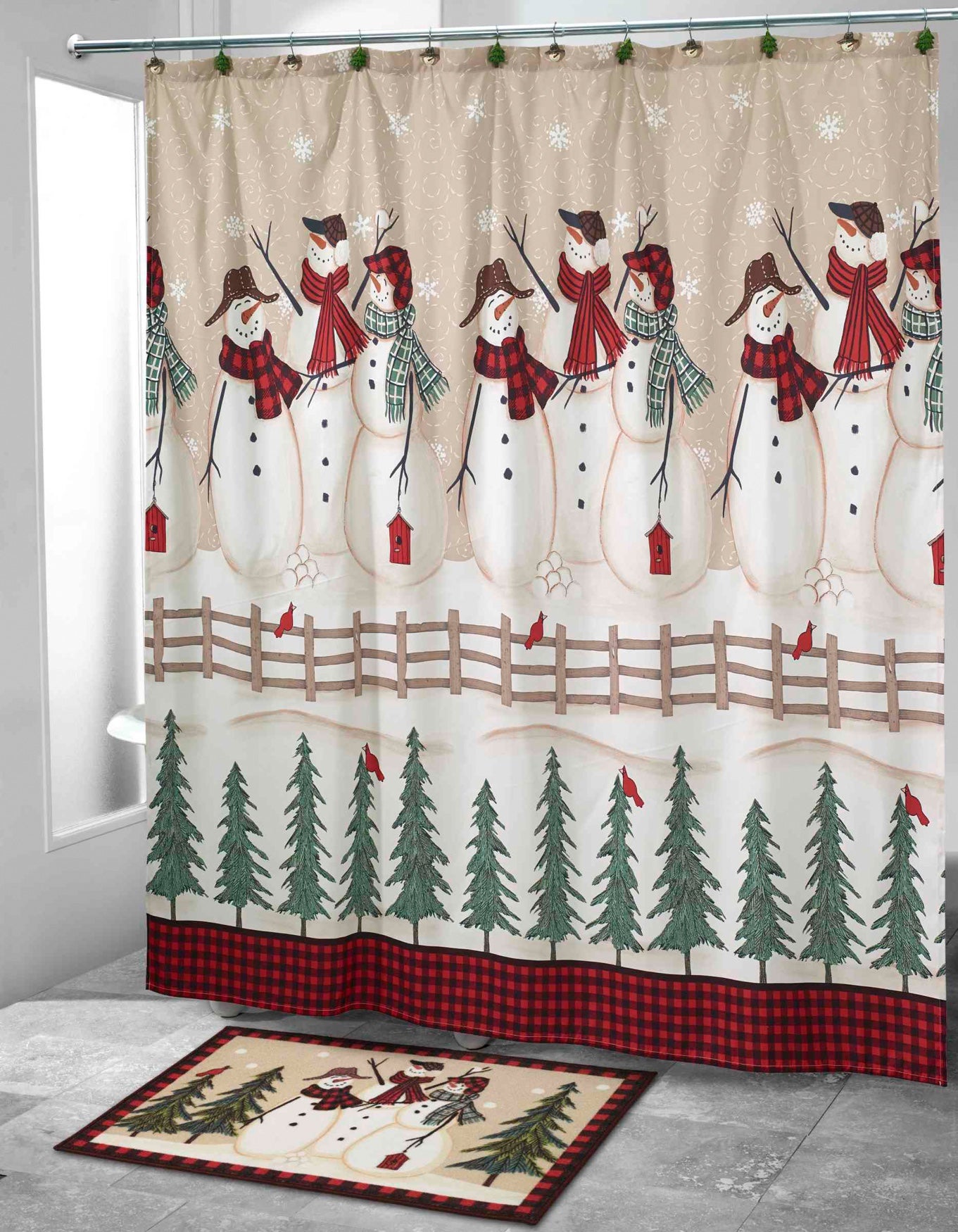 Holiday Shower Curtain image number 1