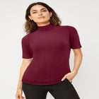 Mock Neck Tee image number 0